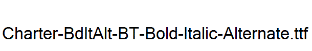 Charter-BdItAlt-BT-Bold-Italic-Alternate.ttf