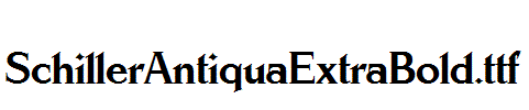 SchillerAntiquaExtraBold.ttf