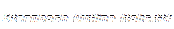 Sternbach-Outline-Italic.ttf