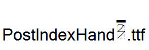 PostIndexHand3.ttf