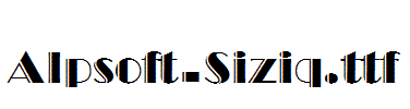 Alpsoft-Siziq.ttf