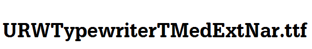 URWTypewriterTMedExtNar.ttf