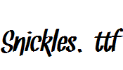 Snickles.ttf