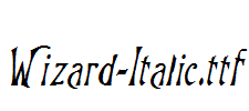 Wizard-Italic.ttf