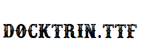 Docktrin.ttf