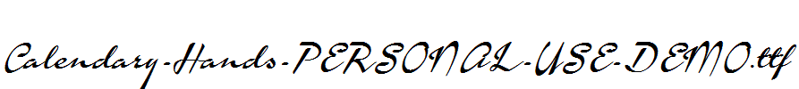 Calendary-Hands-PERSONAL-USE-DEMO.ttf