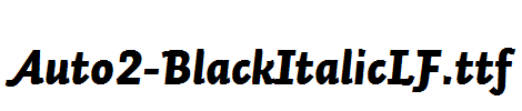 Auto2-BlackItalicLF.ttf