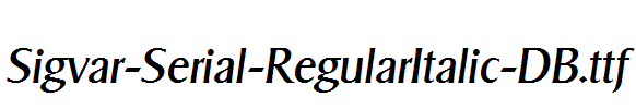 Sigvar-Serial-RegularItalic-DB.ttf