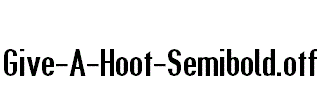 Give-A-Hoot-Semibold.otf