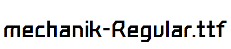 mechanik-Regular.ttf