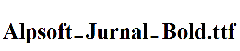 Alpsoft-Jurnal-Bold.ttf