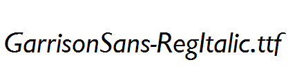 GarrisonSans-RegItalic.ttf