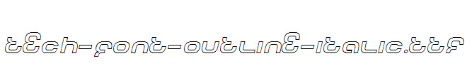 Tech-Font-Outline-Italic.ttf