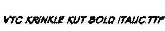 VTC-Krinkle-Kut-Bold-Italic.ttf