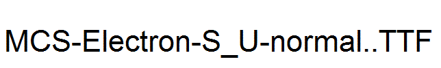 MCS-Electron-S_U-normal..ttf