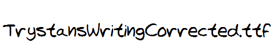 TrystansWritingCorrected.ttf