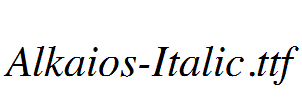 Alkaios-Italic.ttf