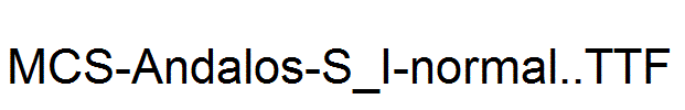 MCS-Andalos-S_I-normal..ttf