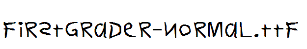 FirstGrader-Normal.ttf
