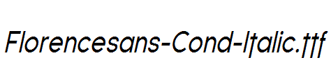 Florencesans-Cond-Italic.ttf