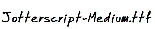 Jotterscript-Medium.ttf