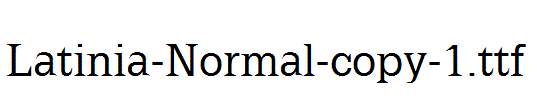 Latinia-Normal-copy-1.ttf