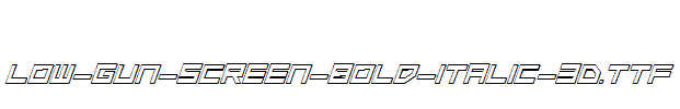 Low-Gun-Screen-Bold-Italic-3D.ttf