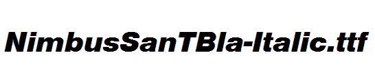 NimbusSanTBla-Italic.ttf