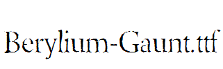 Berylium-Gaunt.ttf