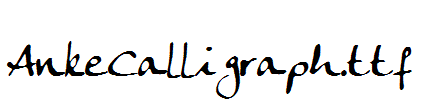 AnkeCalligraph.ttf