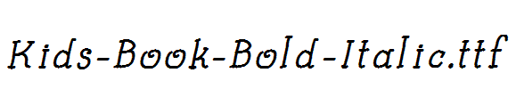 Kids-Book-Bold-Italic.ttf