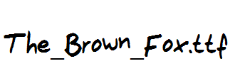 The_Brown_Fox.ttf