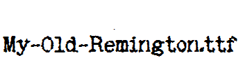 My-Old-Remington.ttf