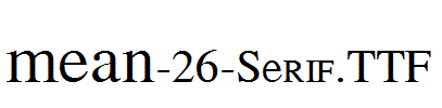 MEAN-26-Serif.ttf