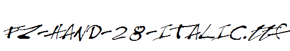 FZ-HAND-28-ITALIC.ttf