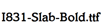 I831-Slab-Bold.ttf