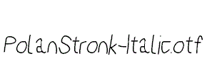 PolanStronk-Italic.otf