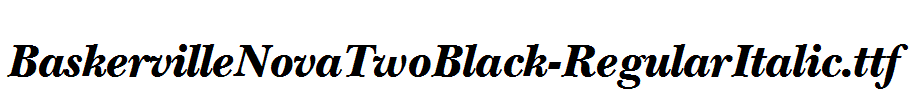 BaskervilleNovaTwoBlack-RegularItalic.ttf