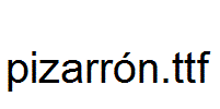 pizarrón.ttf