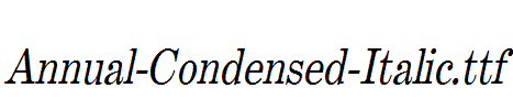 Annual-Condensed-Italic.ttf