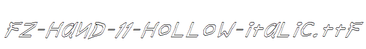 FZ-HAND-11-HOLLOW-ITALIC.ttf