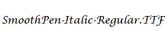 SmoothPen-Italic-Regular.ttf