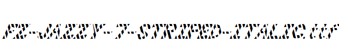 FZ-JAZZY-7-STRIPED-ITALIC.ttf