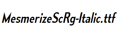 MesmerizeScRg-Italic.ttf