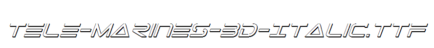 Tele-Marines-3D-Italic.ttf