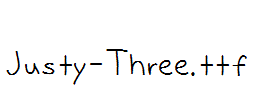 Justy-Three.ttf