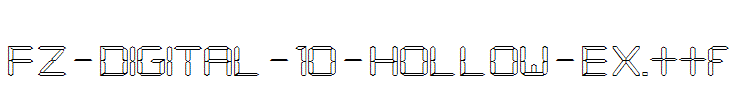 FZ-DIGITAL-10-HOLLOW-EX.ttf