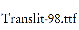 Translit-98.ttf