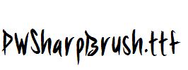 PWSharpBrush.ttf