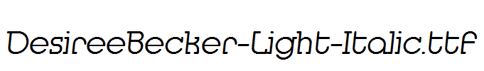 DesireeBecker-Light-Italic.ttf